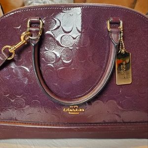 Coach Sierra Satchel in Signature Leather OXBLOOD